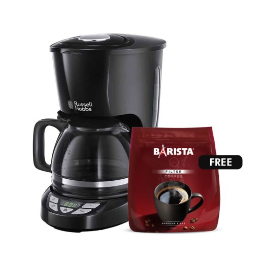 Russell Hobbs Coffee Maker + Barista Ground American Coffee 350 gr - Medaid International