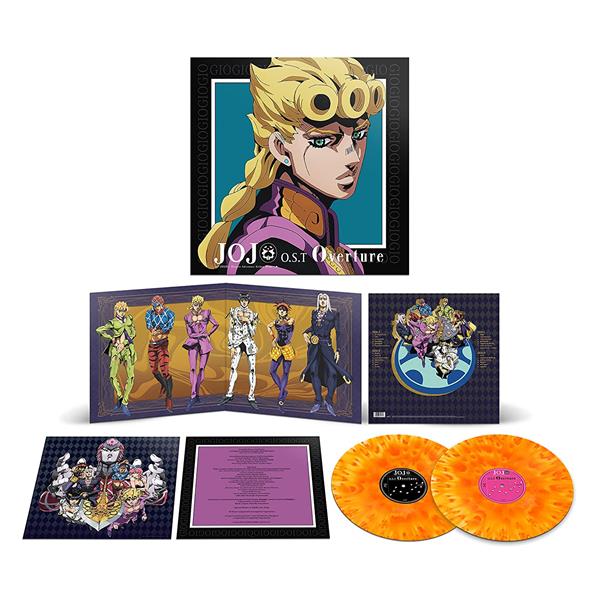 Jojo's Bizarre Adventure Golden Wind Soundtrack (Orange & Yellow Marble Vinyl) LP Record - Medaid International