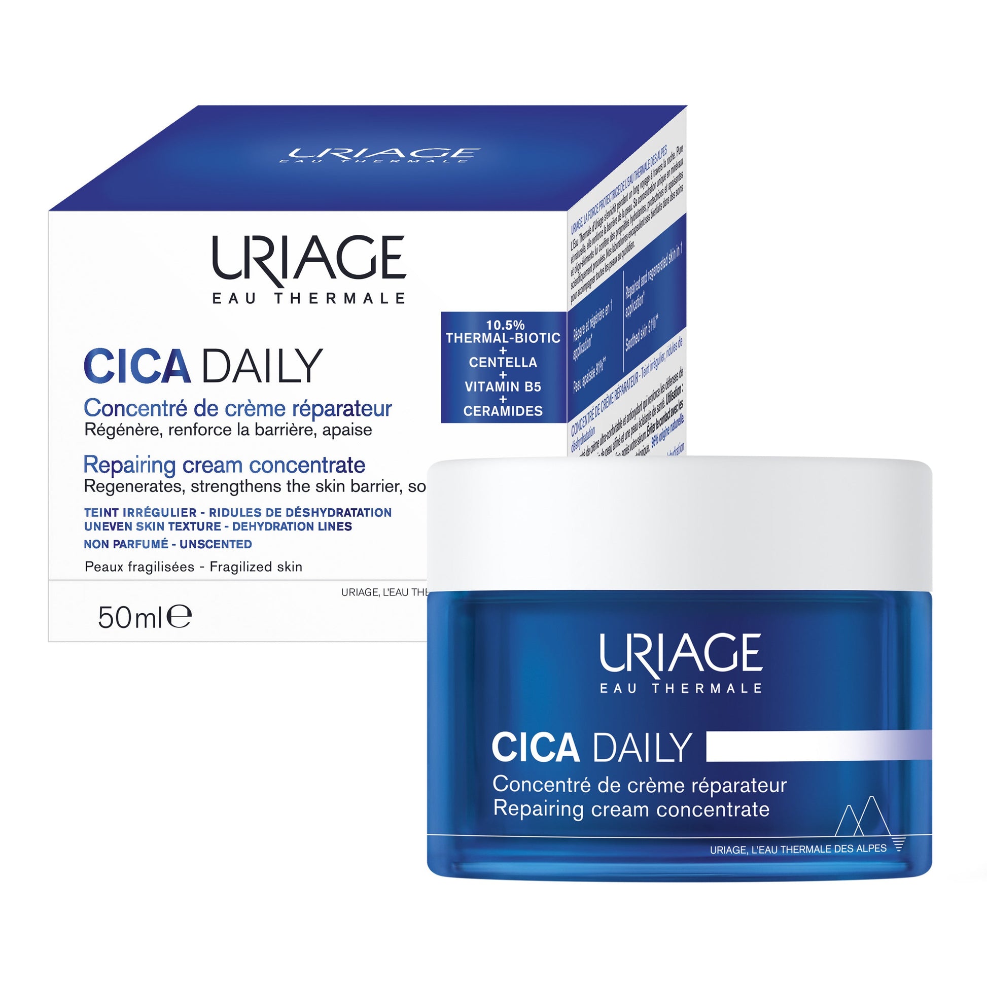 Uriage Cica Daily Recharge Concentrated Cream - 50 ml - Medaid