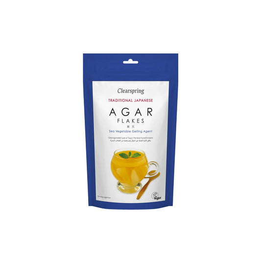CLEARSPRING JAPANESE AGAR FLAKES - SEA VEGETABLE GELLING AGENT - Medaid International