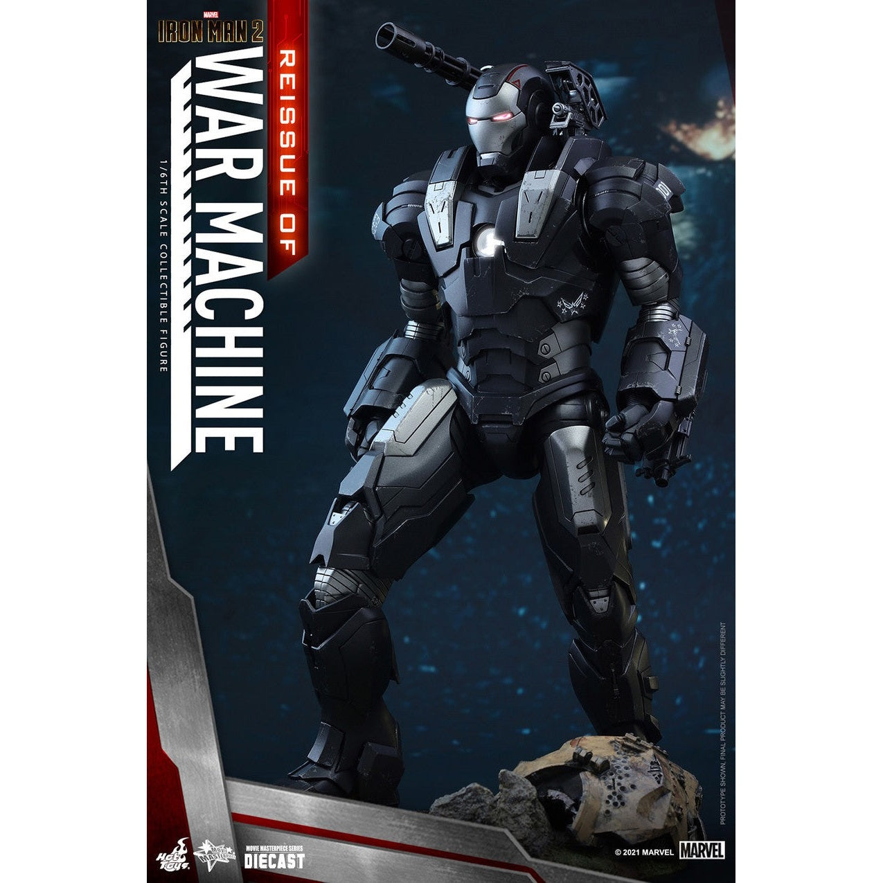Iron Man 2 War Machine Reissue 1:6 Diecast Statue By Hot Toys - Medaid International