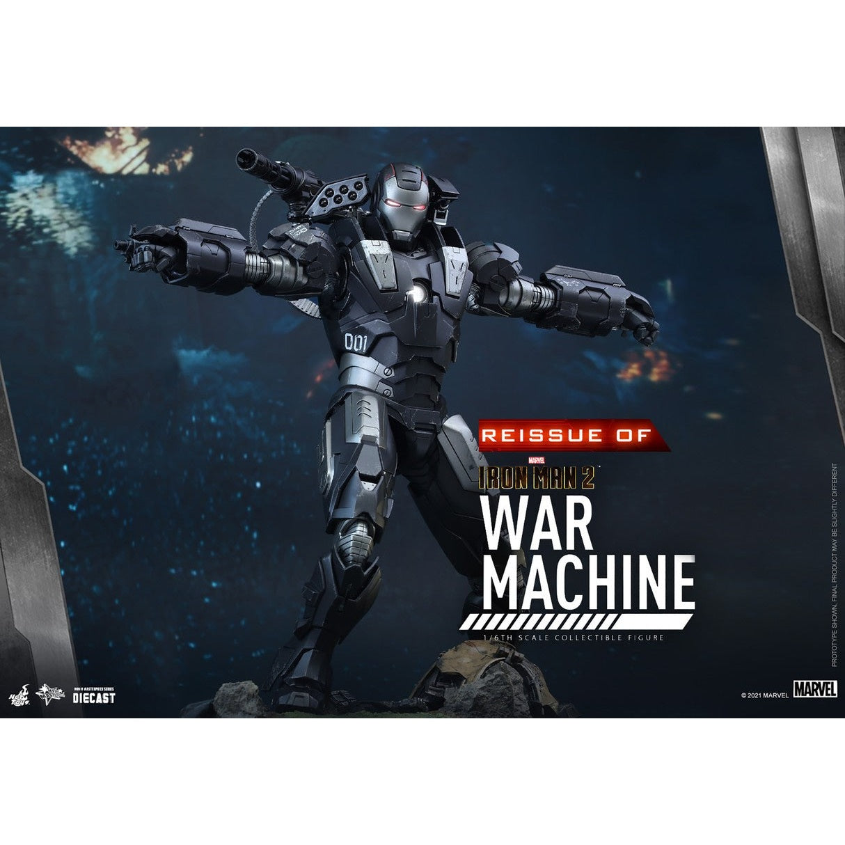 Iron Man 2 War Machine Reissue 1:6 Diecast Statue By Hot Toys - Medaid International