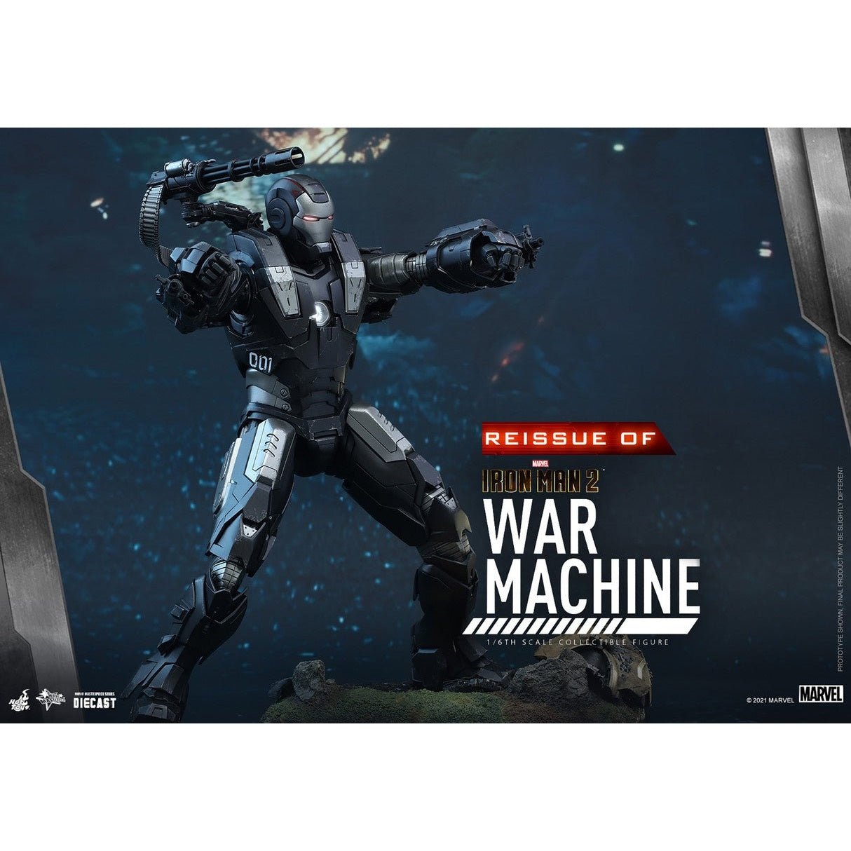 Iron Man 2 War Machine Reissue 1:6 Diecast Statue By Hot Toys - Medaid International