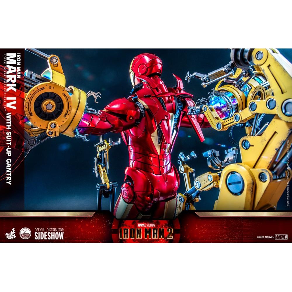 IRON MAN MARK IV WITH GANTRY 1:4 SET By Hot Toys - Medaid International