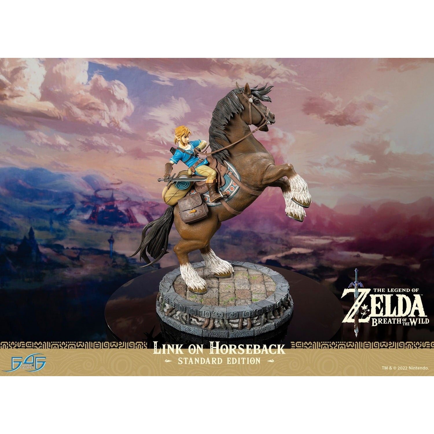 THE LEGEND OF ZELDA: BREATH OF THE WILD - LINK ON HORSEBACK (STANDARD) STATUE BY FIRST 4 FIGURES - Medaid International