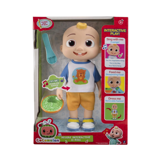 CoComelon Deluxe Interactive JJ Doll 11.8 Plush Toy - Medaid International