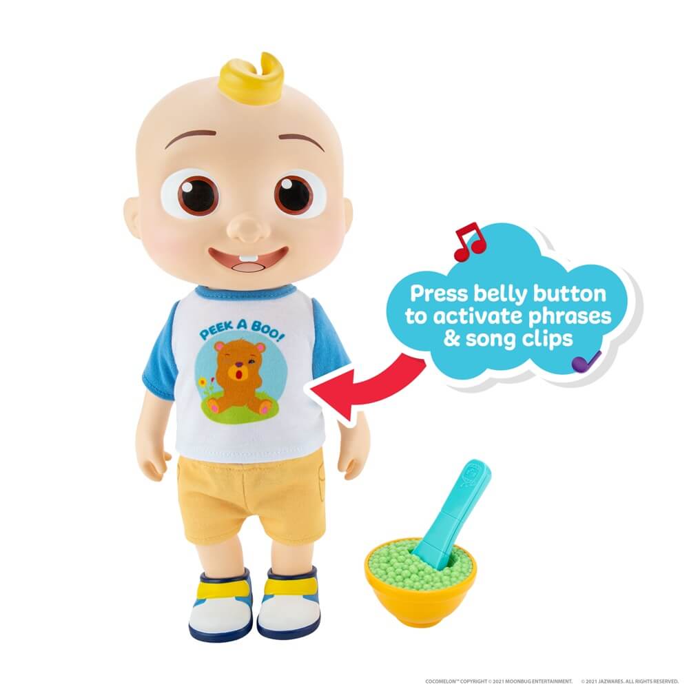 CoComelon Deluxe Interactive JJ Doll 11.8 Plush Toy - Medaid International
