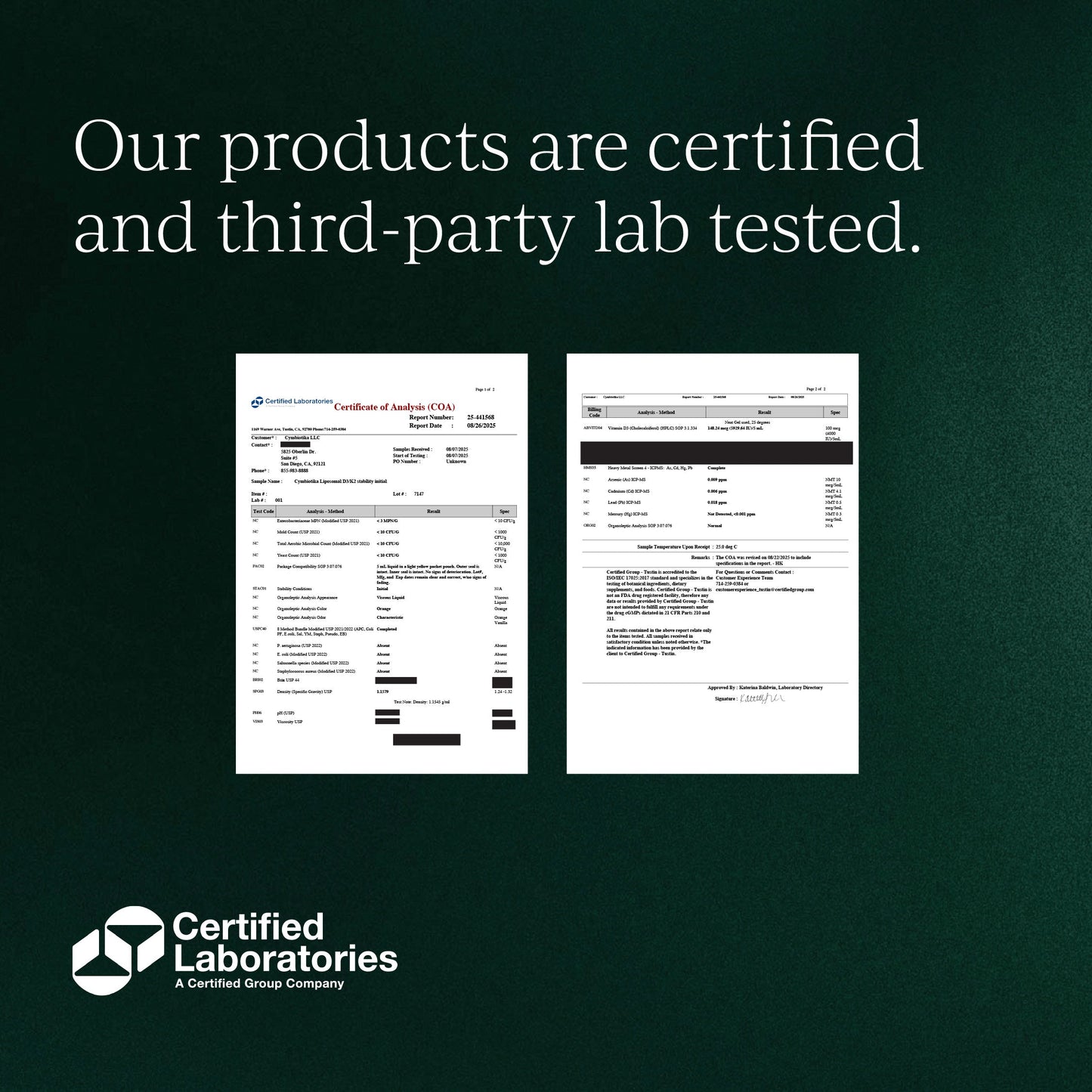 Liposomal Vitamin D3 + K2 + CoQ10 - Medaid International