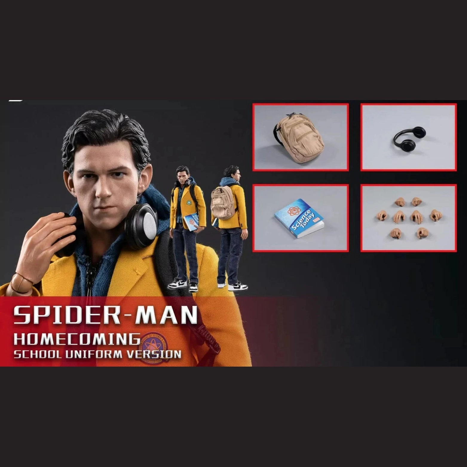 Marvel Spider Man School Uniform Action Figure By Hot Toys - Medaid International