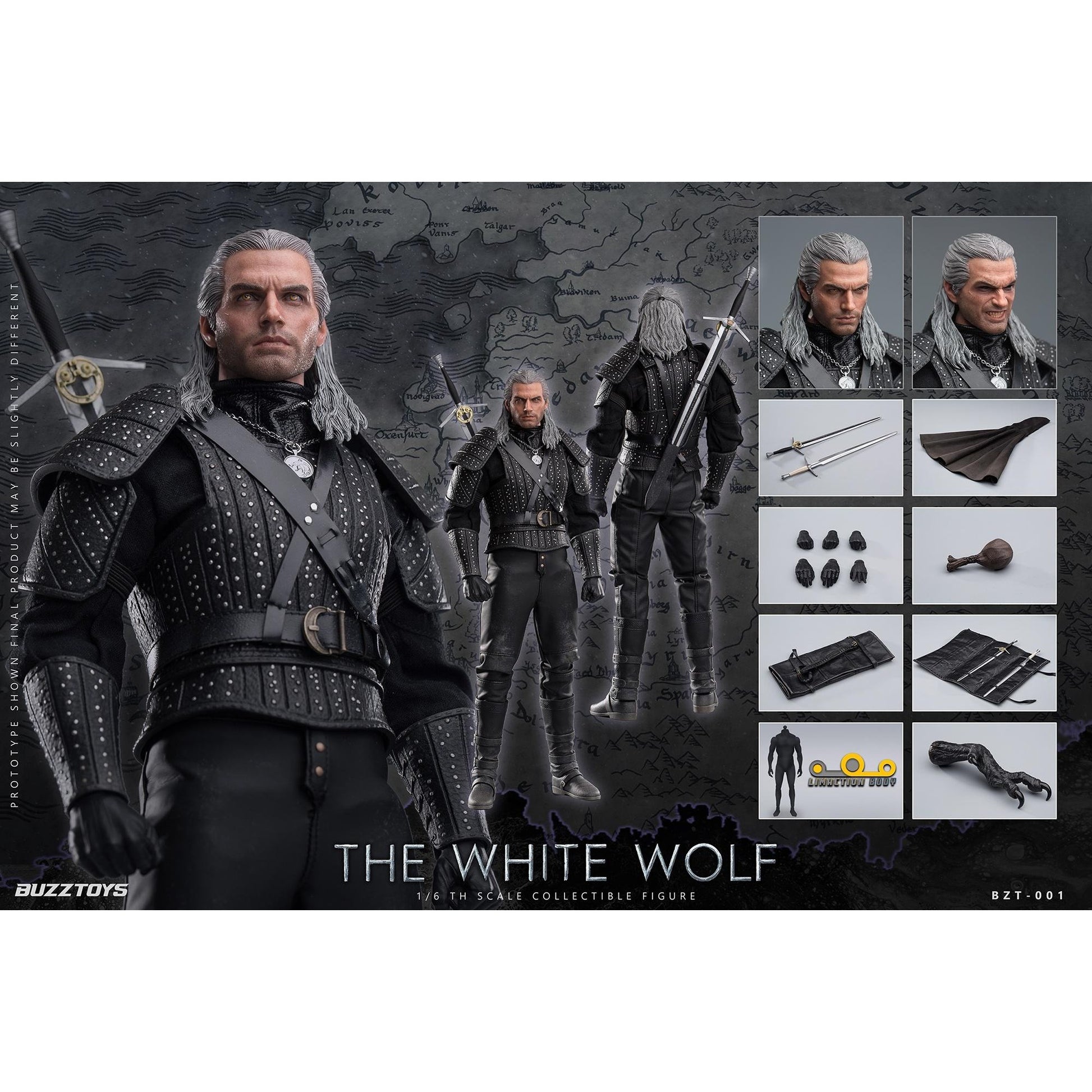 The Witcher The White Wolf 1/6 Scale Action Figure By BuzzToys - Medaid International