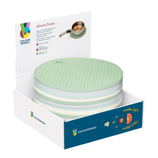 Colourworks Classics Silicone 20cm Round Trivets - Medaid International