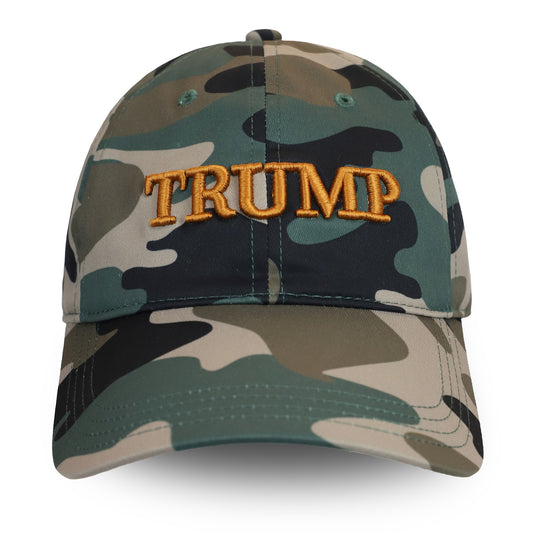 Raised Camo Trump Hat - Orange - Medaid International