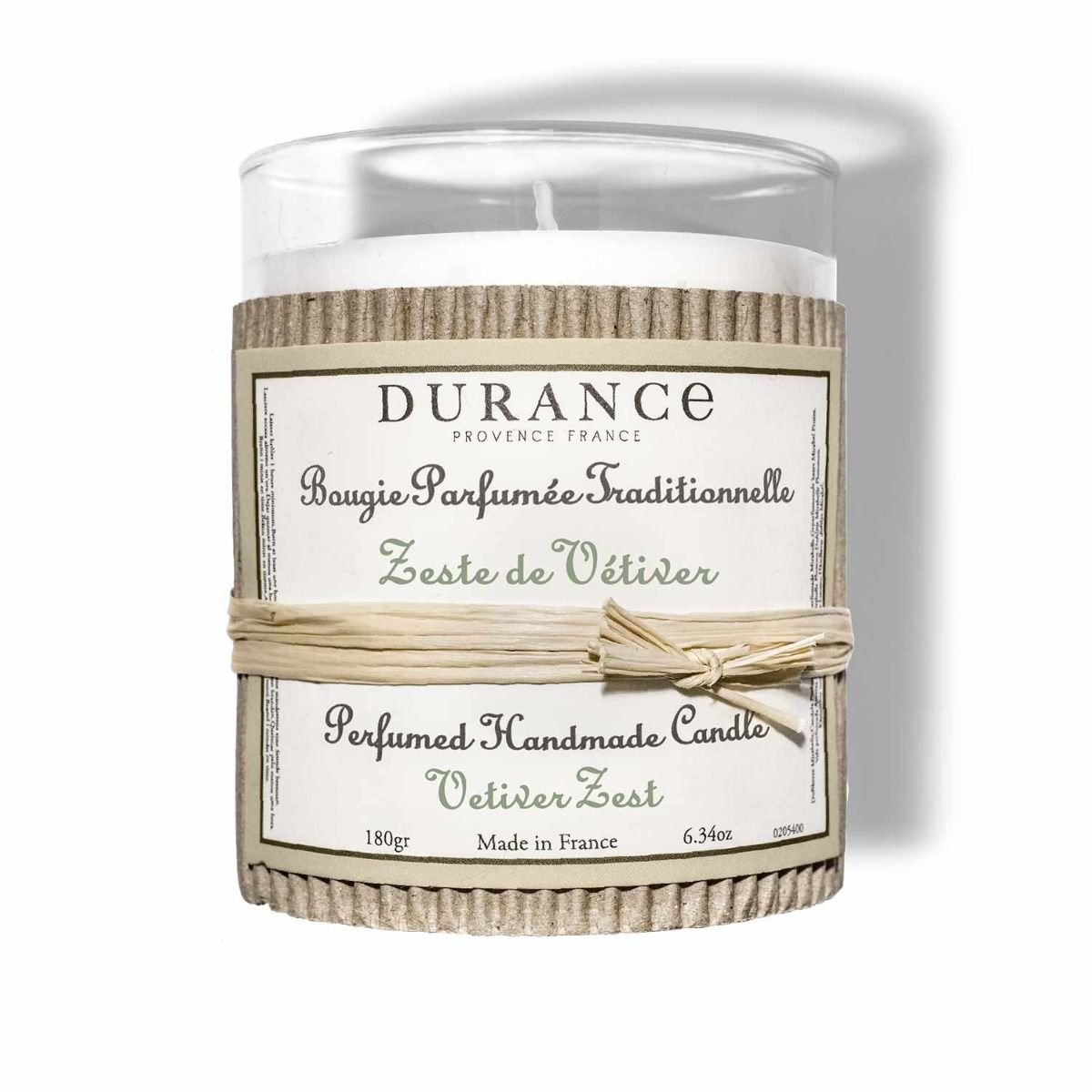 Durance - Vetiver Zest Perfumed Candle 180g - Medaid