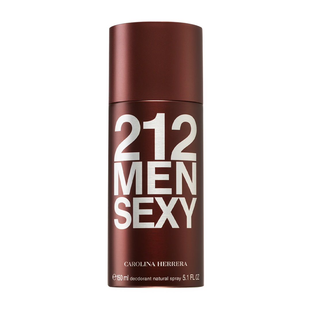 Carolina Herrera 212 Men Sexy Deodorant Spray Pour Homme - 150ml - Medaid