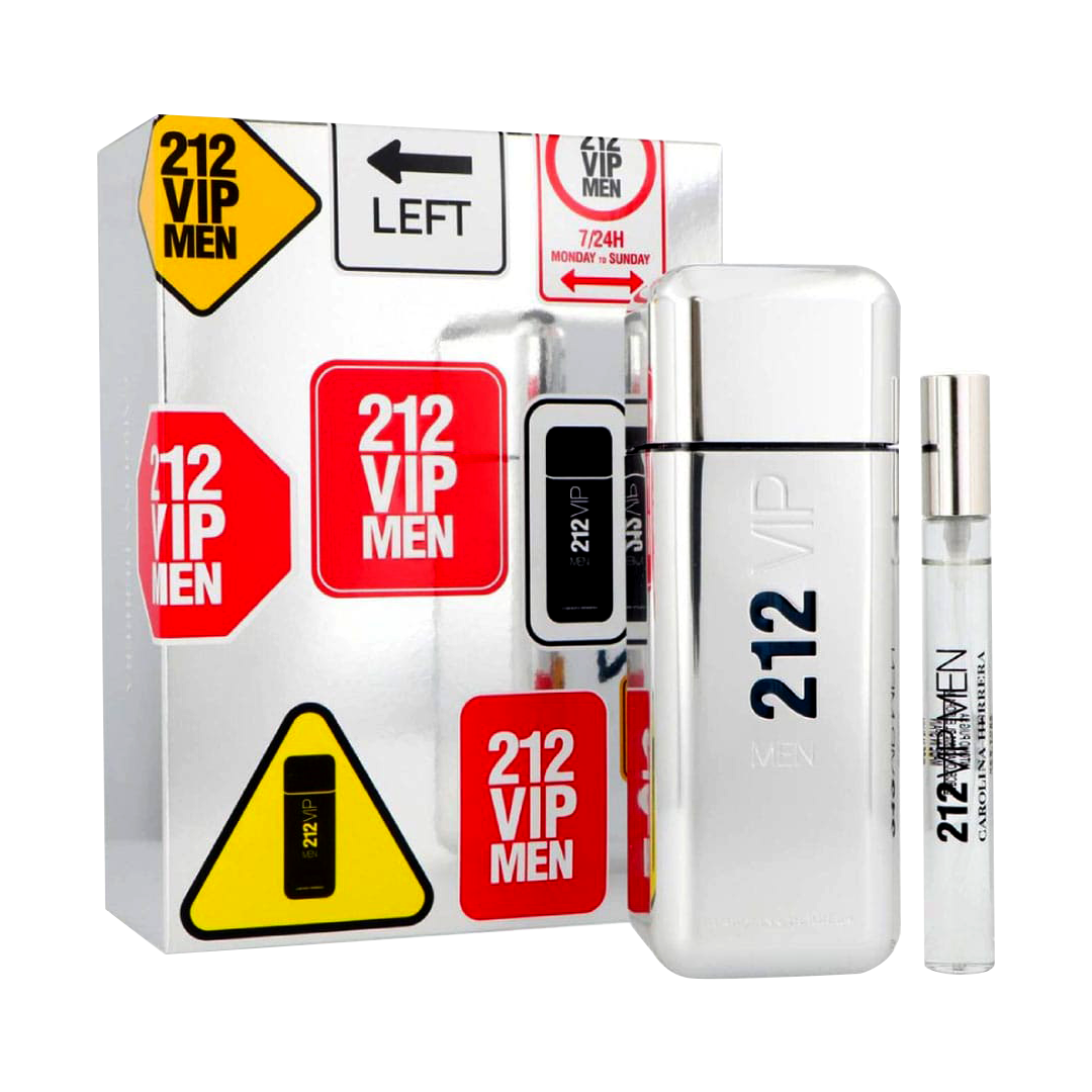 Carolina Herrera 212 VIP Men Eau De Toilette Men's Gift Set - Medaid