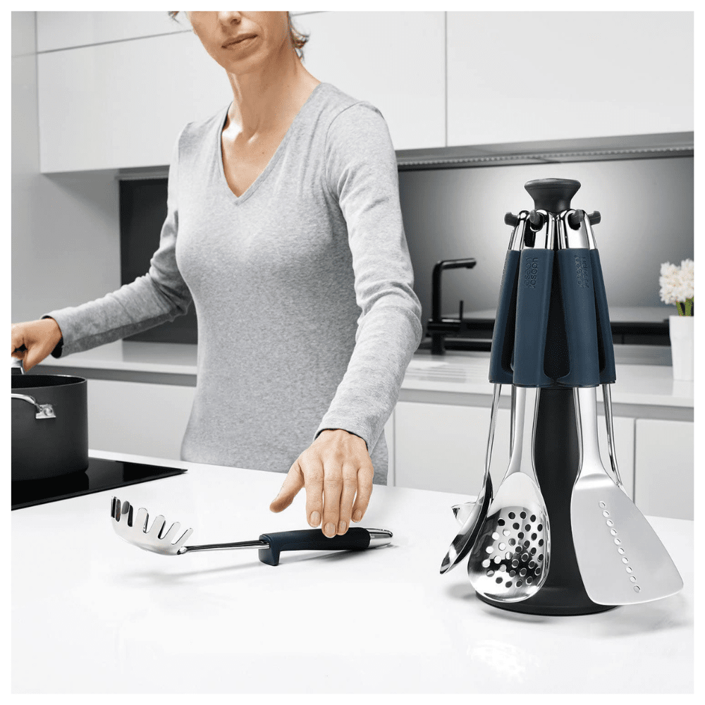 Carousel Kitchen Utensil Set with Storage Stand - Medaid International