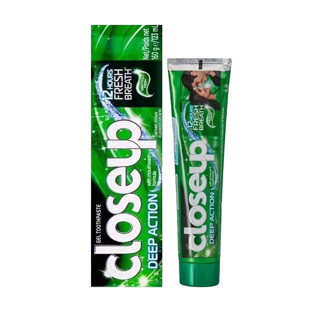 CloseUp Deep Action Menthol Fresh Gel Toothpaste - 123ml - Medaid