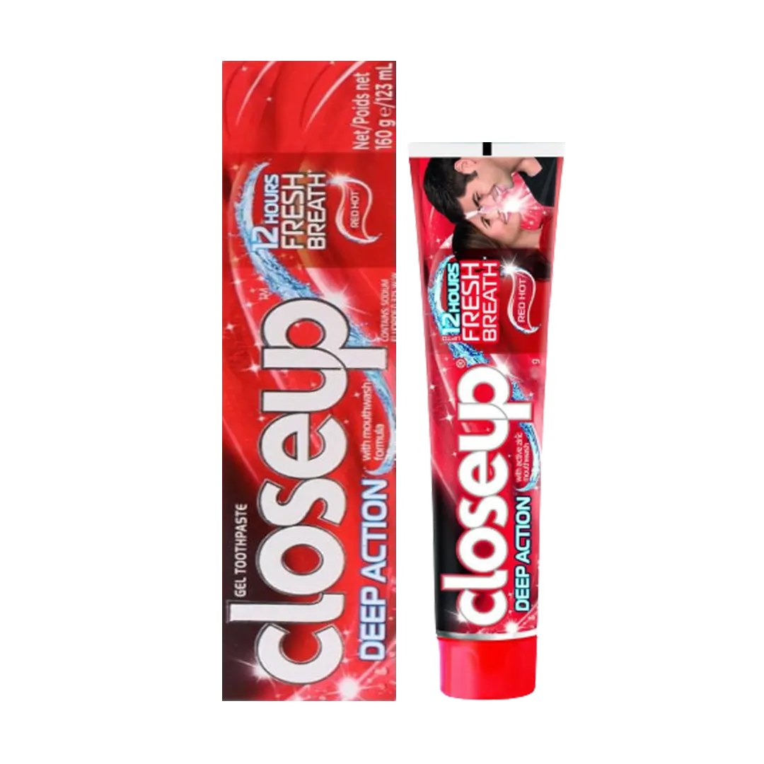 CloseUp Deep Action Red Hot Gel Toothpaste - 123ml - Medaid