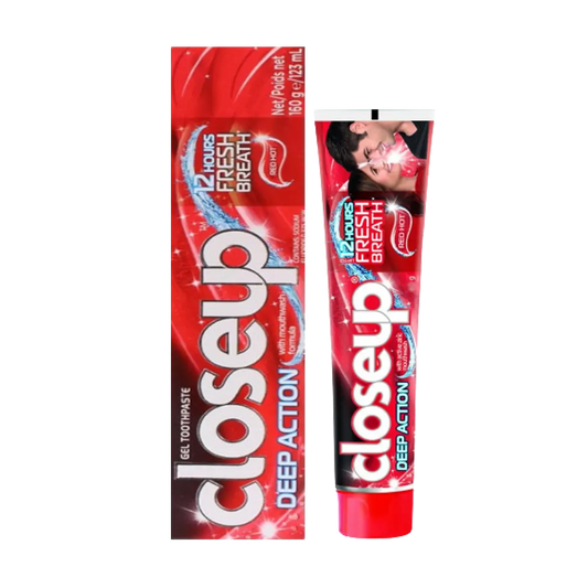 CloseUp Deep Action Red Hot Gel Toothpaste - 123ml - Medaid