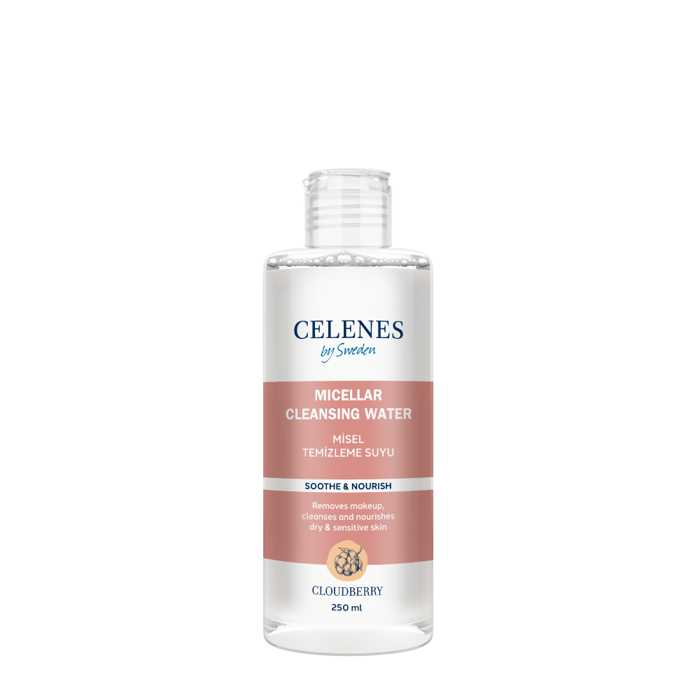 Celenes Cloudberry Micellar Cleansing Water Dry & Sensitive Skin- 250 ml - Medaid