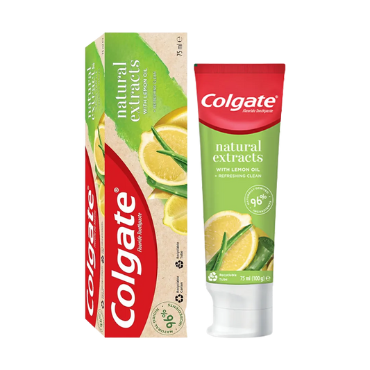 Colgate Natural Extracts With Lemon Oil Fluoride Toothpaste - 75ml - Medaid