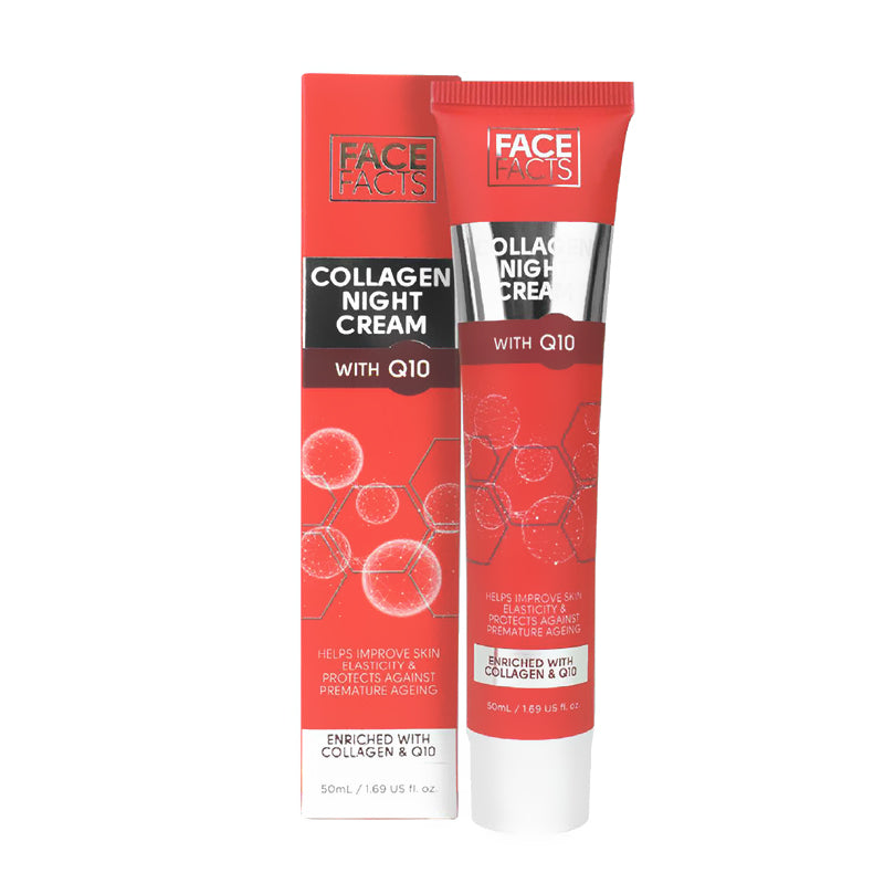 Face Facts Collagen & Q10 Night Cream - Medaid