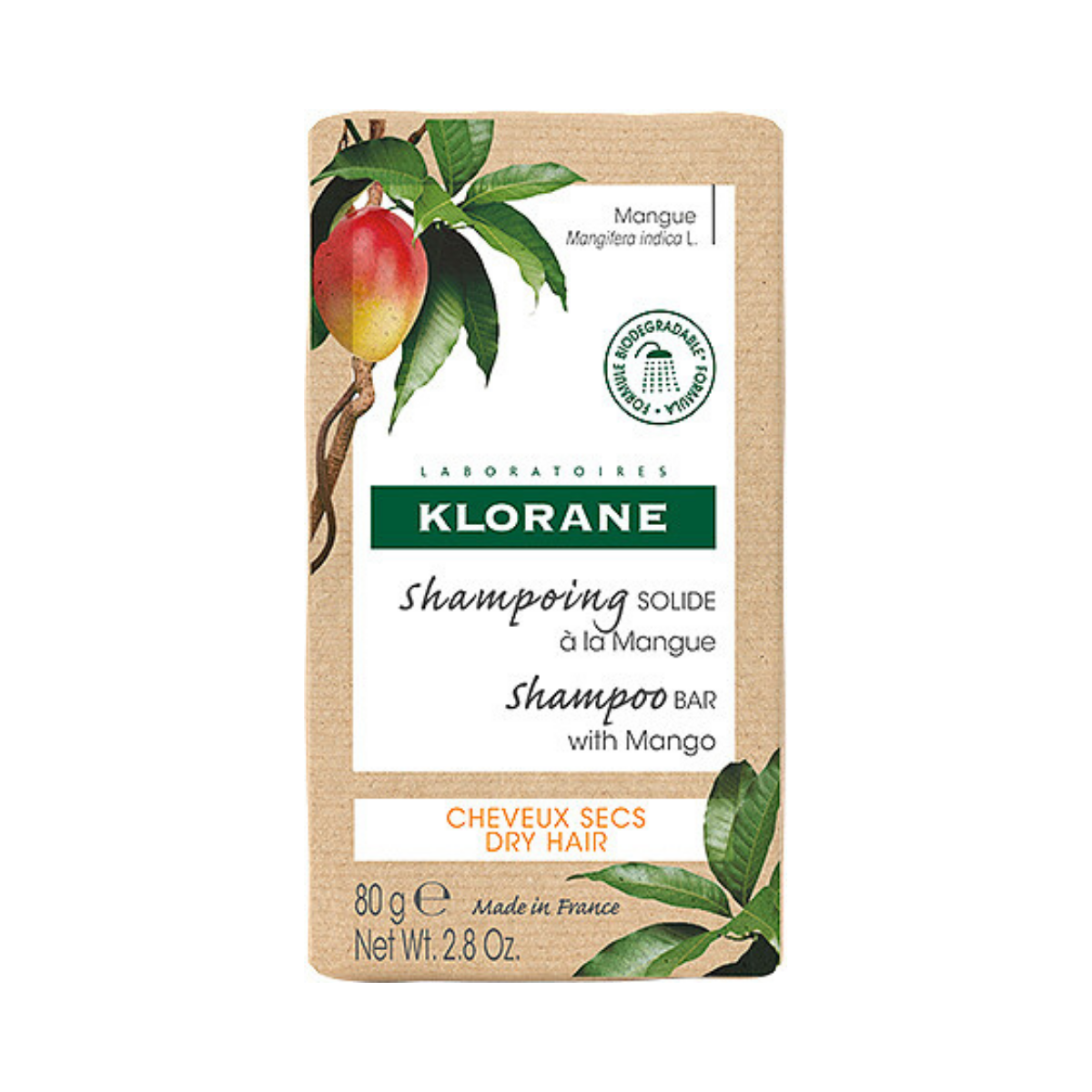 Klorane - Mango Shampoo Bar 80g - Medaid