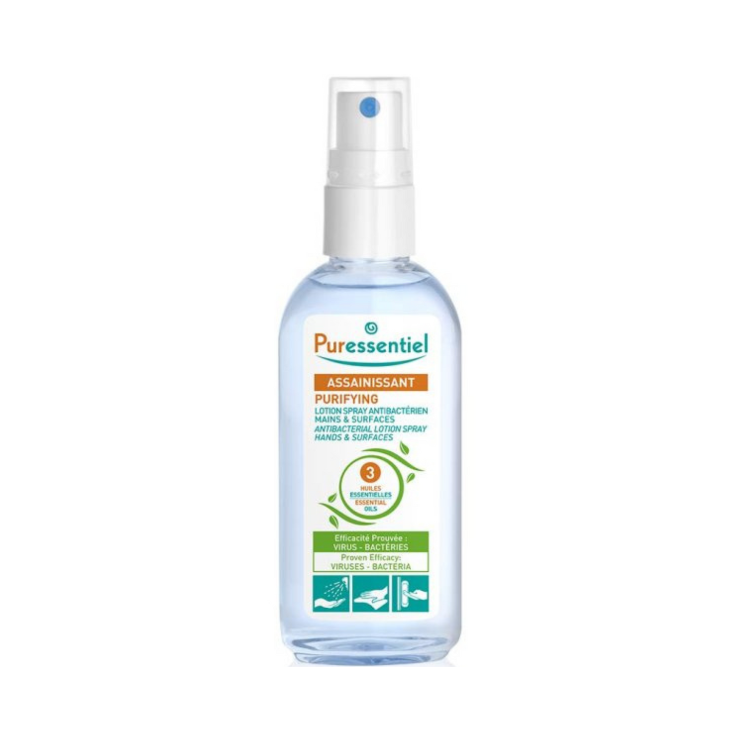 Puressentiel - Purifying Antibacterial Lotion Spray Hands & Surfaces 80ml - Medaid International