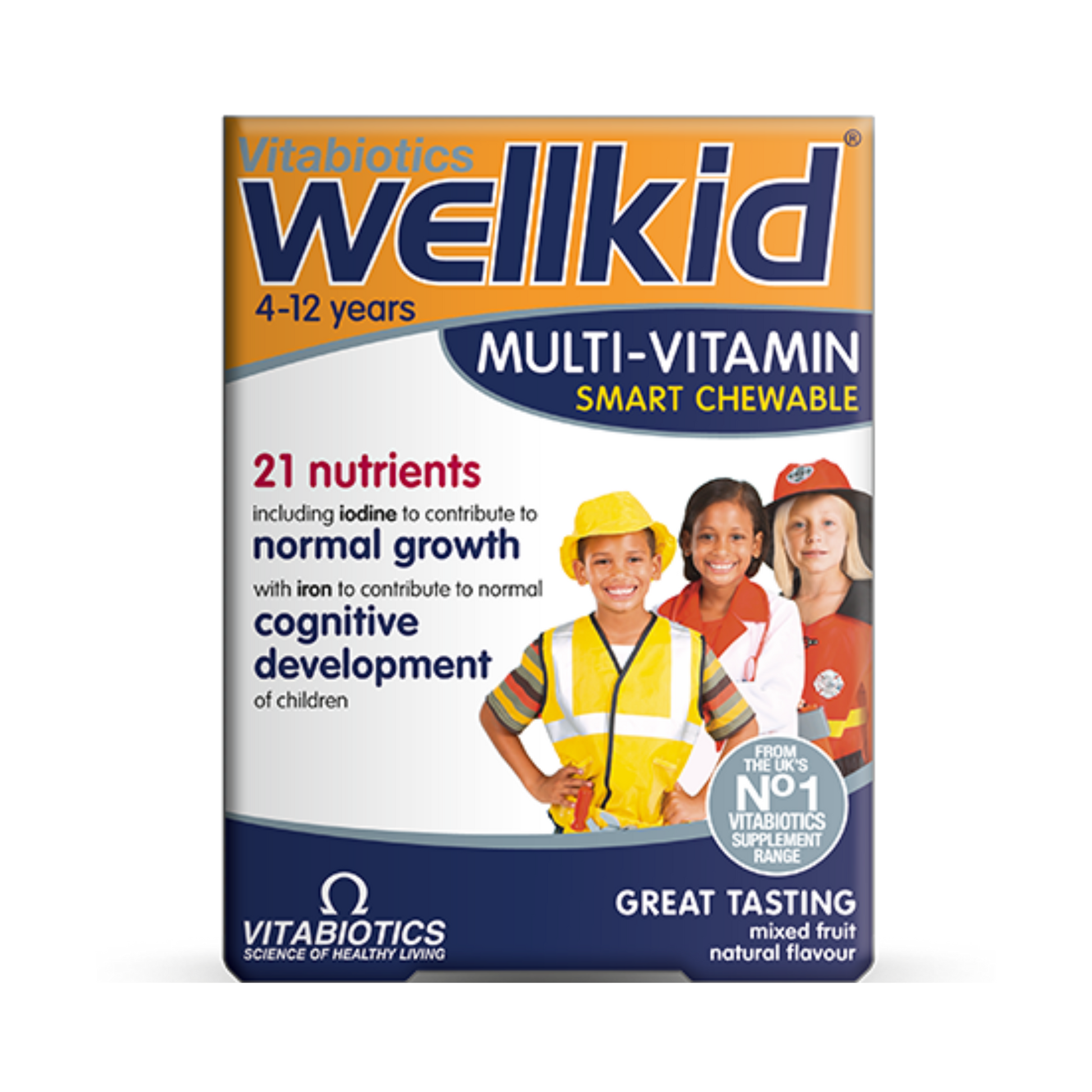 Vitabiotics - Wellkid Smart Chewable Multivitamin 4-12 Years* - Medaid