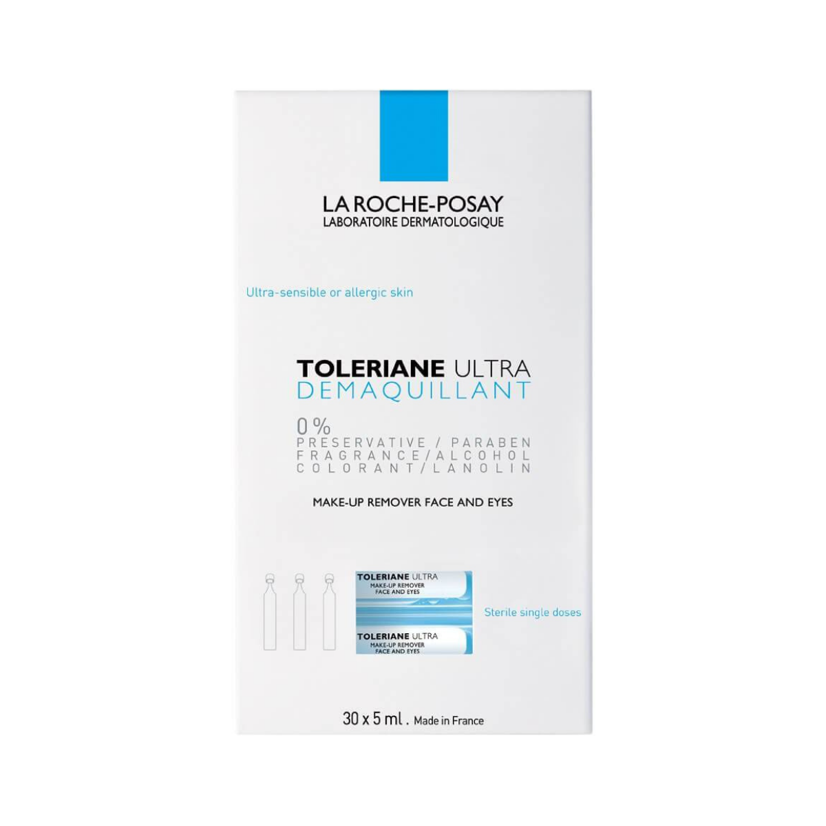 La Roche Posay - Toleriane Ultra Monodose Eye Make Up Remover - Medaid International