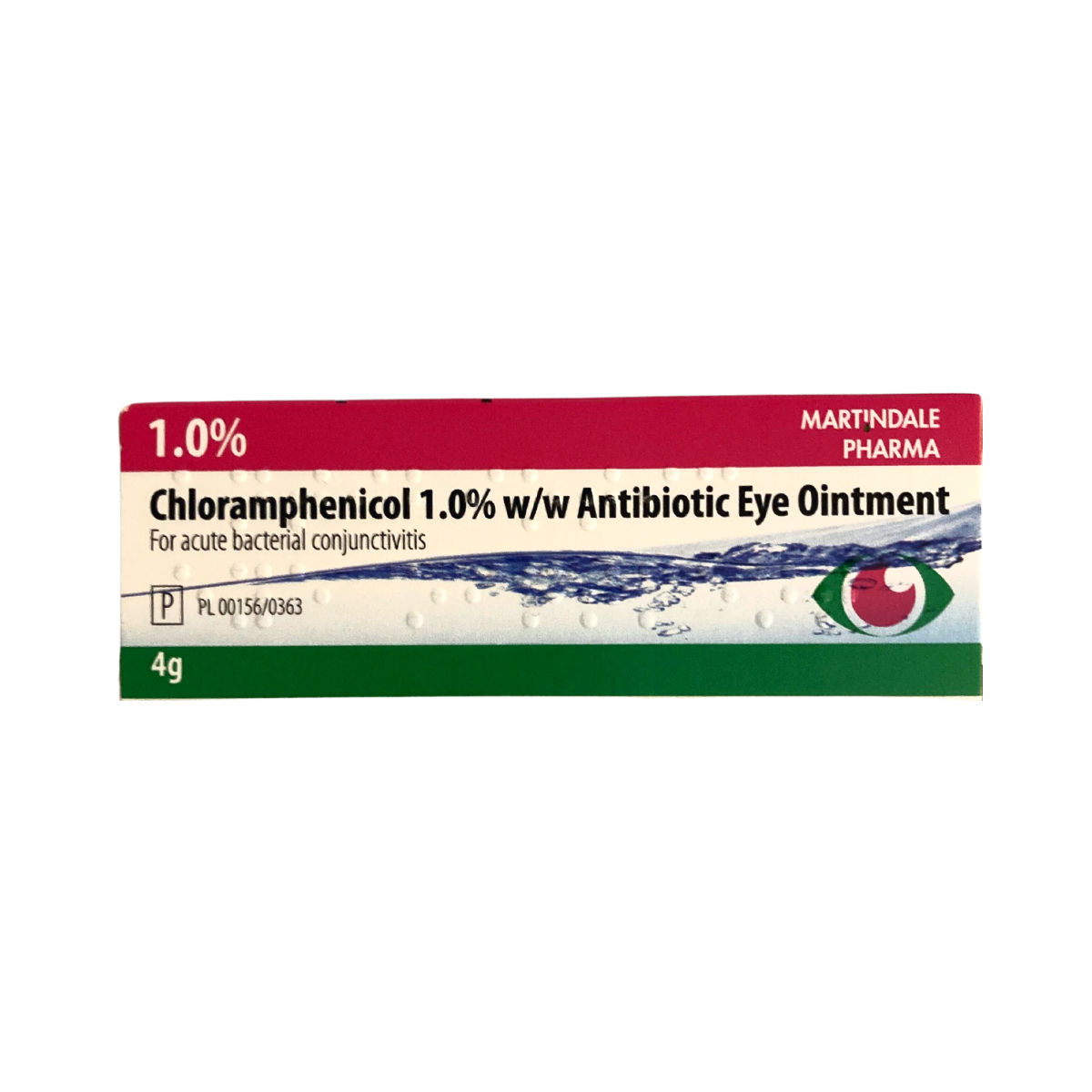 Chloramphenicol - Antibiotic Eye Ointment 1.0% 4g (P) - Medaid International
