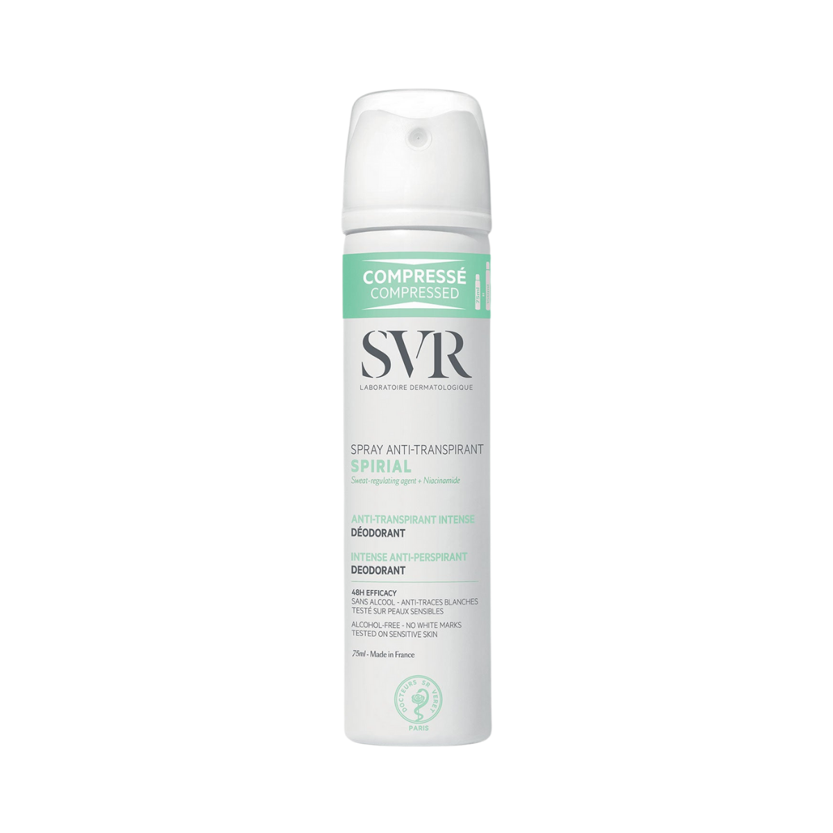 SVR - Spirial 48H Alcohol Free Anti Transpirant Spray 75ml - Medaid International