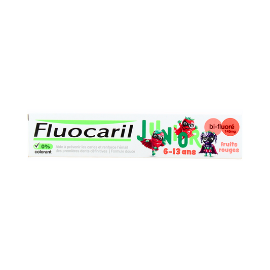 Fluocaril - Junior Bi-Fluorinated 145mg Red Fruits Toothpaste 6-13 Years 75ml - Medaid International