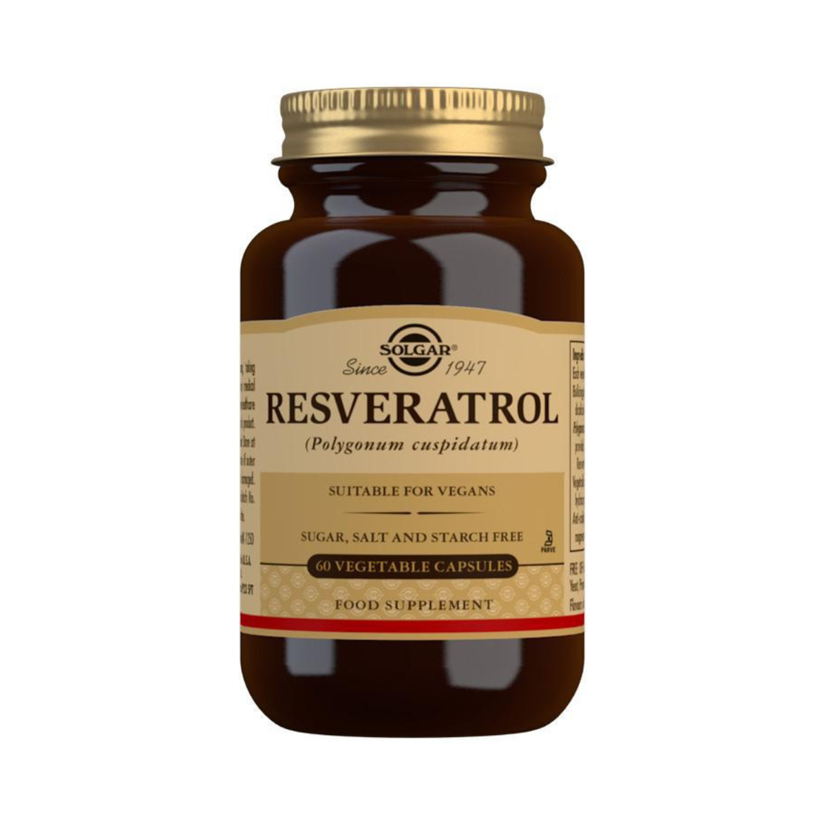 Solgar - Resveratrol 100mg 60 Capsules - Medaid