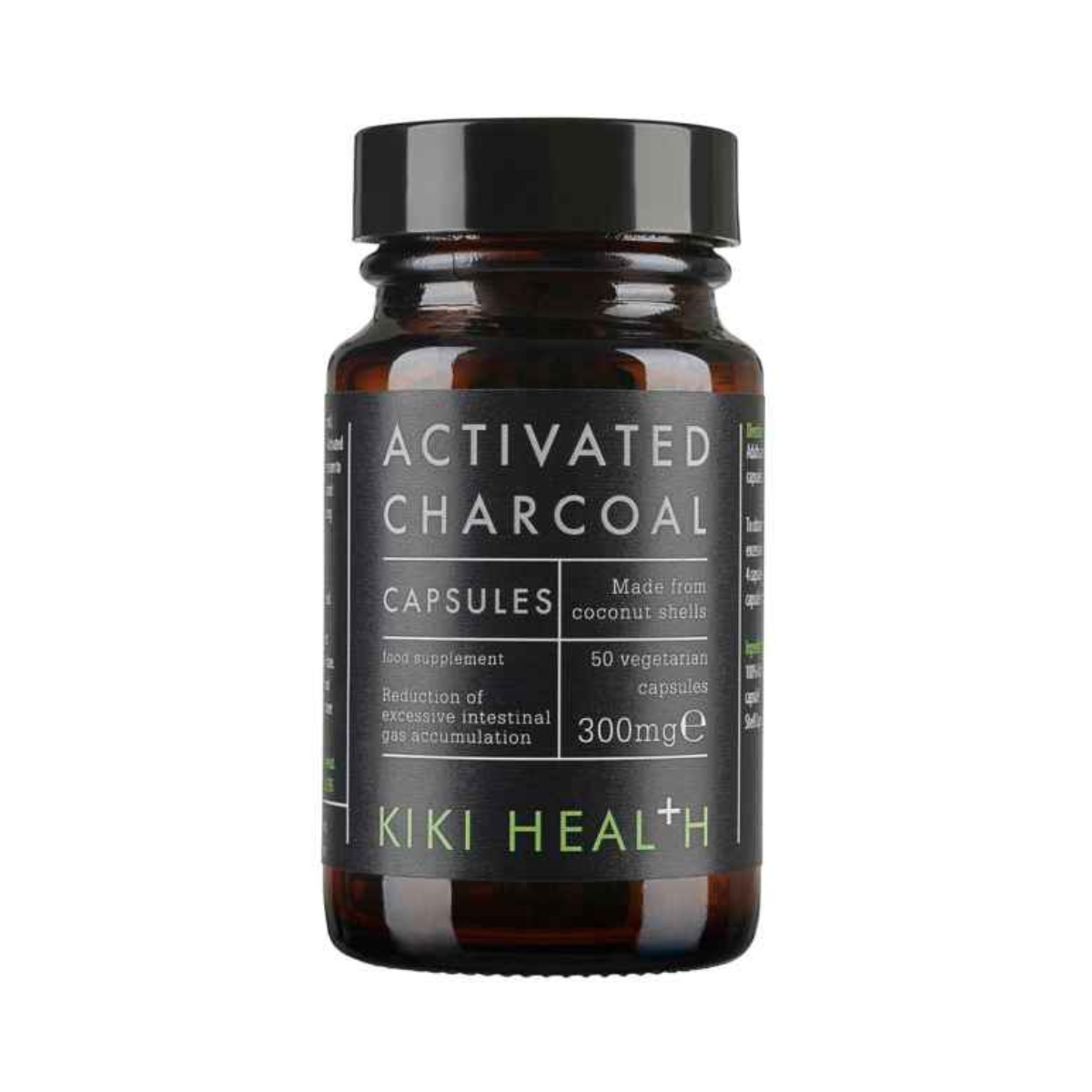 Kiki Health - Activated Charcoal 50 Vegicaps - Medaid