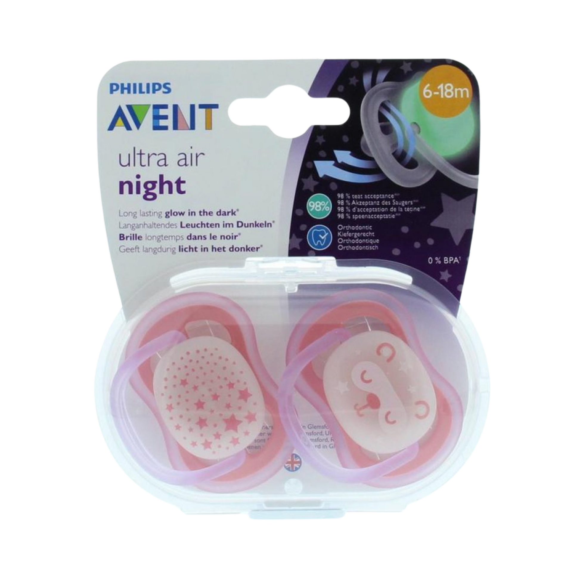 Avent - Ultra Air Night Soother 6-18m - Medaid International