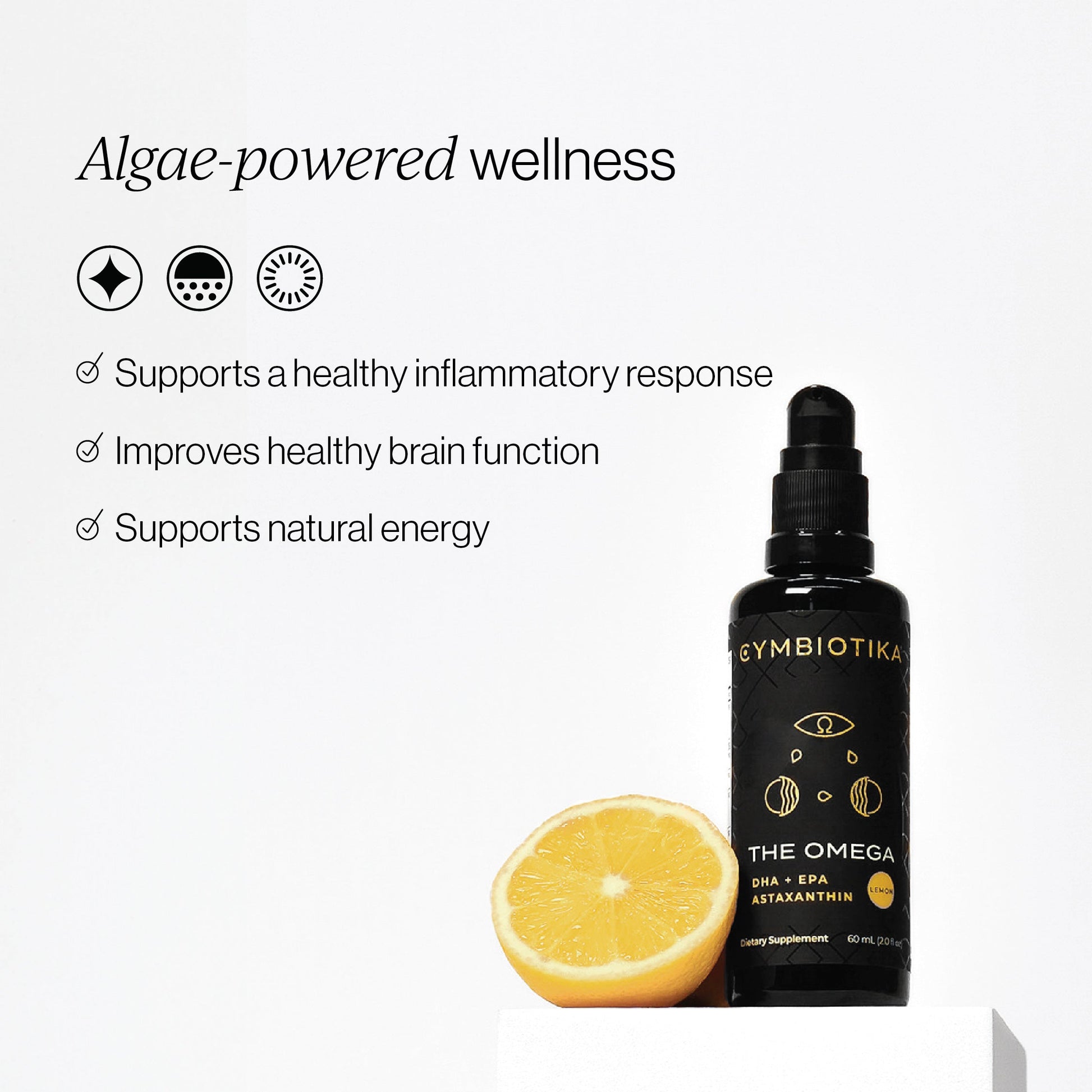 Vegan Omega 3 DHA/EPA & Astaxanthin | CYMBIOTIKA - Medaid International