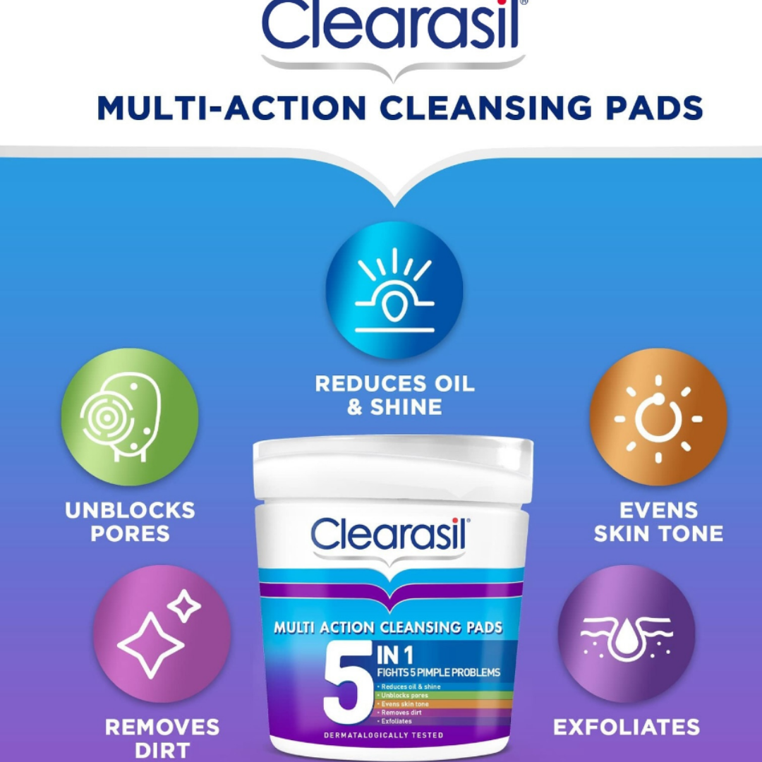 Clearasil Ultra 5 in 1 Cleansing Pad 65 Pads