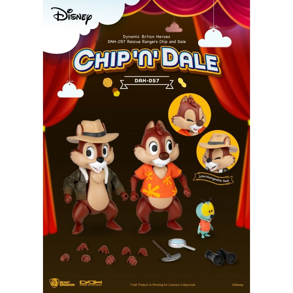 Chip and Dale Rescue Rangers ACTION HEROES ACTION FIGURE BY BEAST KINGDOM (DAH-057) - Medaid International