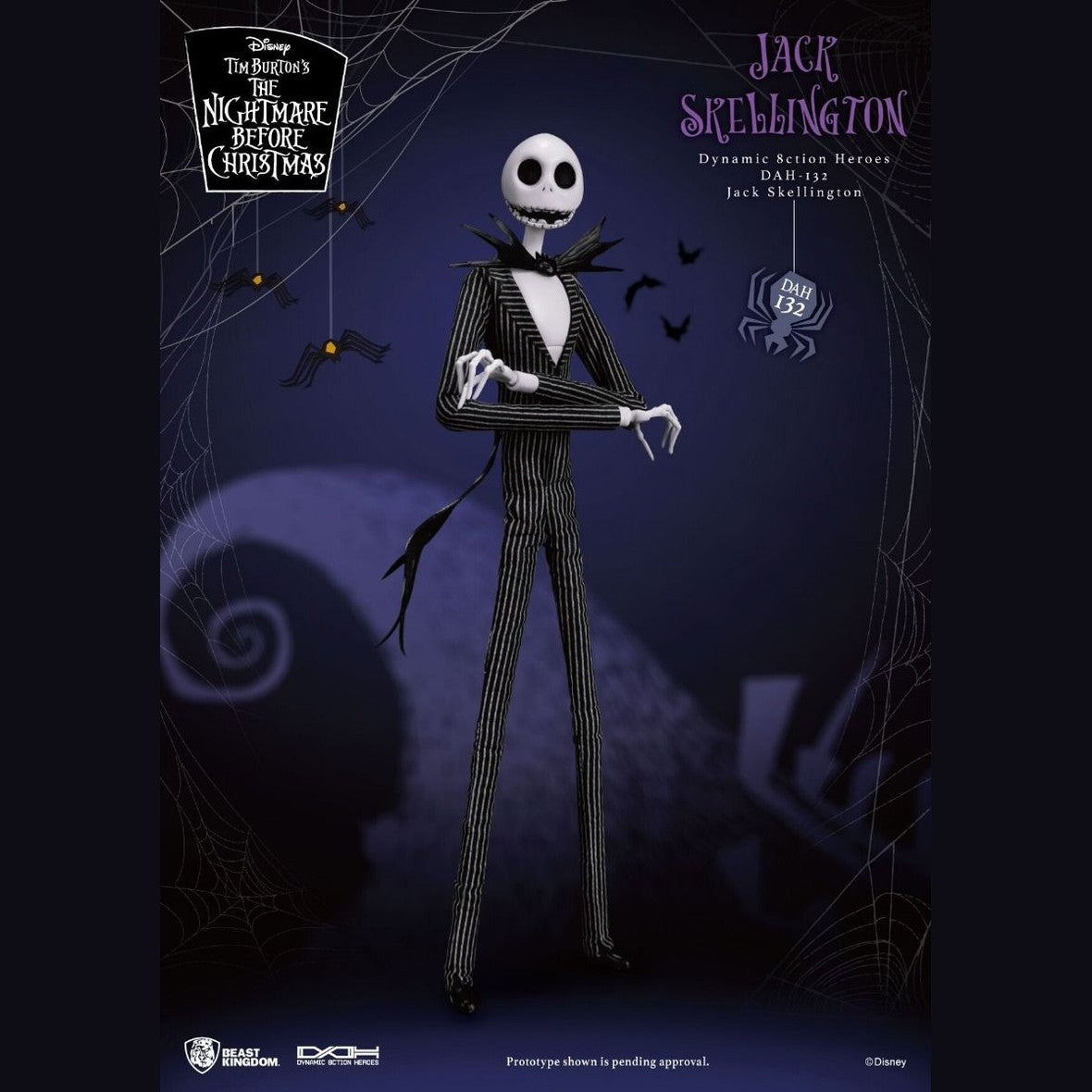 The Nightmare Before Christmas Dynamic 8ction Heroes DAH-132 Jack Skellington Action Figure By Beast Kingdom - Medaid International