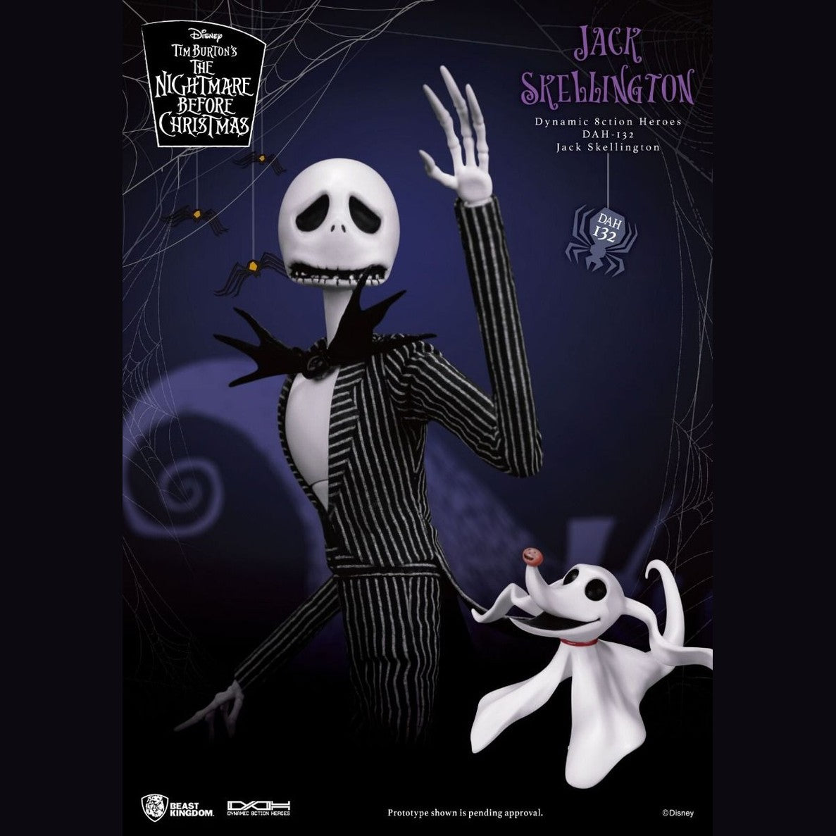 The Nightmare Before Christmas Dynamic 8ction Heroes DAH-132 Jack Skellington Action Figure By Beast Kingdom - Medaid International