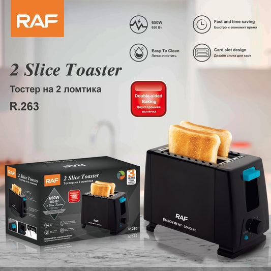 Raf 2 Slice Toaster 650W R263 - Medaid International