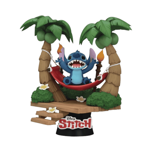 Stitch Hammock Diorama Stage DS-147 By Beast Kingdom - Medaid International