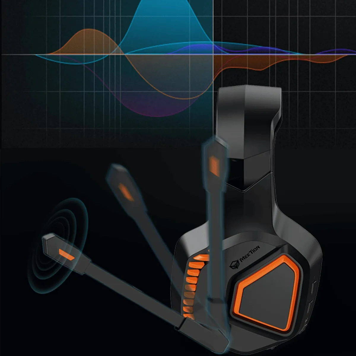 Wireless Bluetooth Gaming Headphones Meetion MTBth014 Color Jungle Green - Medaid International