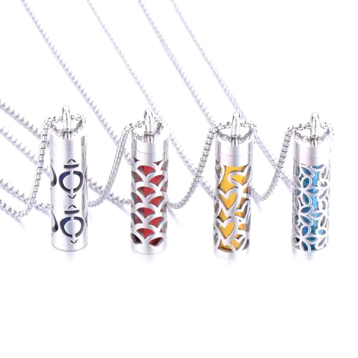 Pendant Perfume Stainless Steel Necklace - Medaid International