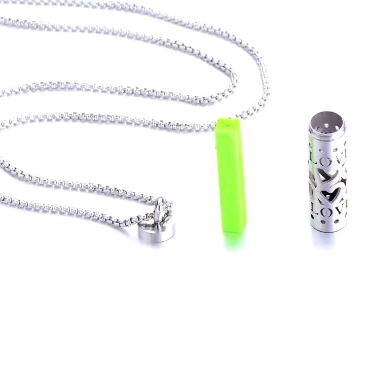 Pendant Perfume Stainless Steel Necklace - Medaid International
