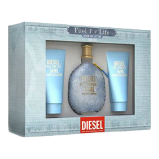 Diesel Fuel For Life Denim Collection Eau De Toilette Women's Gift Set - 3Pcs - Medaid