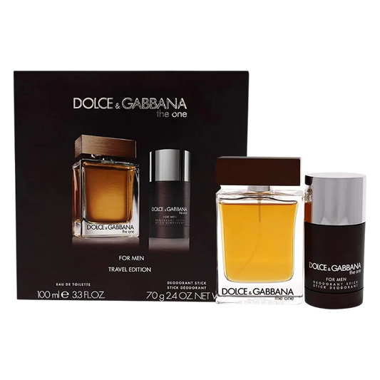 Dolce & Gabbana The One Travel Edition Eau De Toilette Men's Gift Set - 2Pcs - Medaid