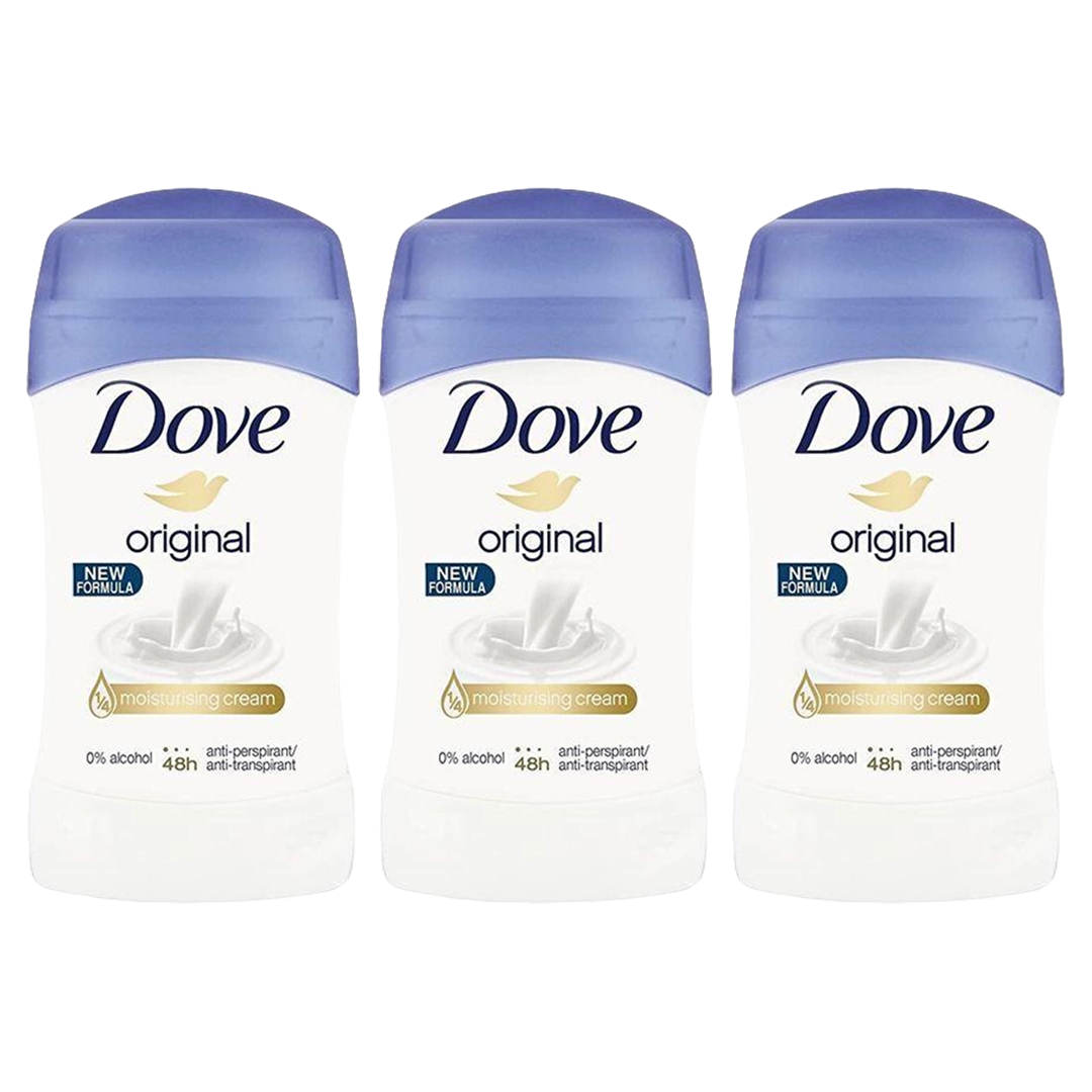 Dove Original 48H Anti-Perspirant Stick Deodorant For Her - Pack Of 3 - Medaid