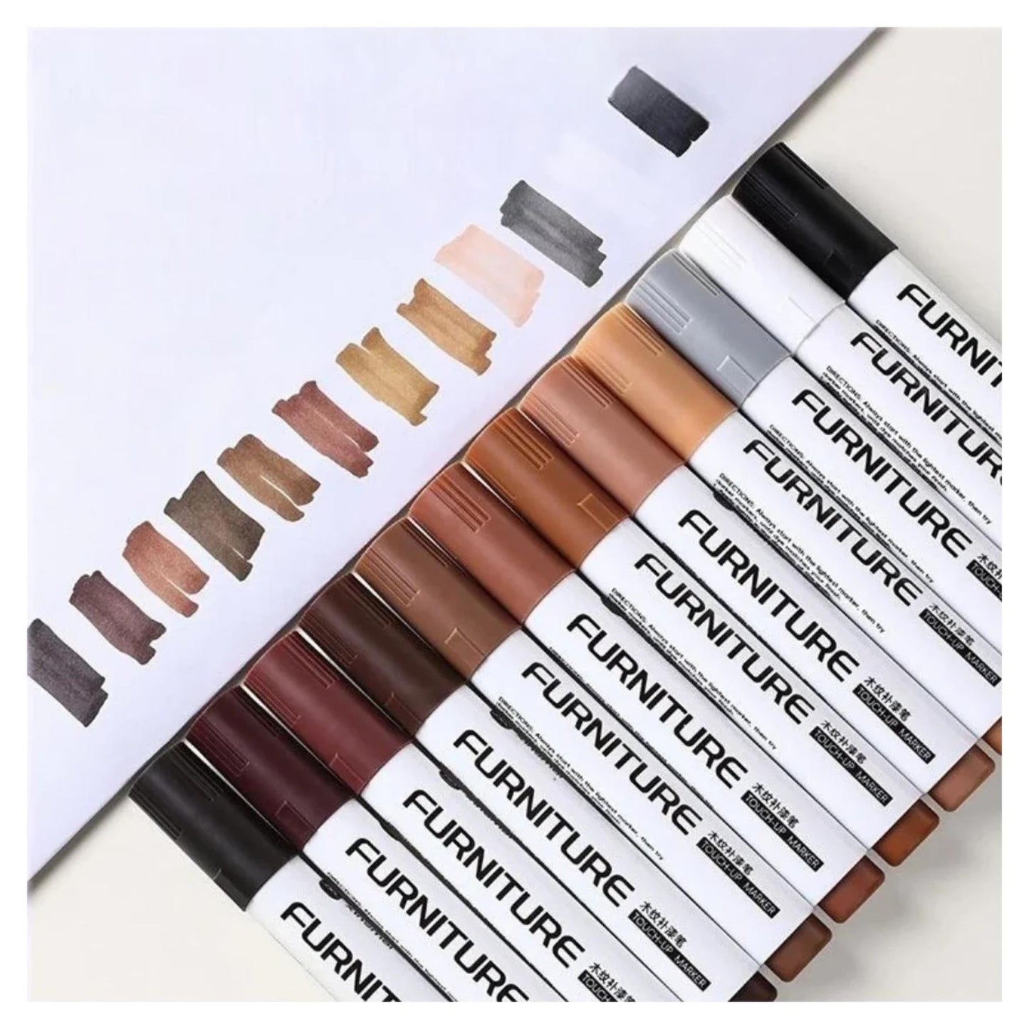 Furniture Scratch Repair Pen (Set of 12) - Medaid International